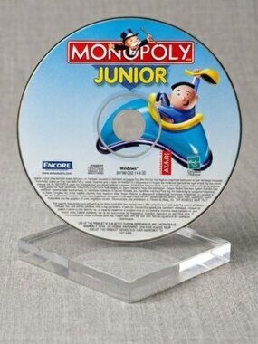 Monopoly Junior PC Game Hasbro Interactive Windows Amusement Park Kids Learning